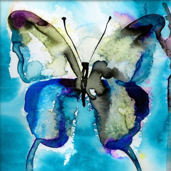 Original Watercolor Butterfly Painting, Kathy Morton Stanion - Butterfly Song 1 - Picture 2 of 2